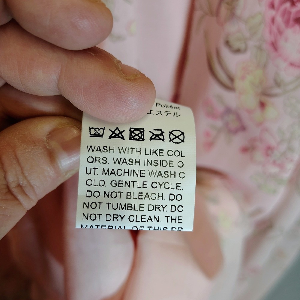 SHEIN Curve 3XL Pink Floral Cottagecore Fairytale Princesscore Dress‎ Mini - Picture 11 of 13
